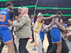 Mitchell Robinson “perso nel mondo” dopo il rauco corpo a corpo degli Hawks e pubblica scavi NSFW