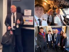 Il pilota della Spirit Airlines ha ricevuto un commiato emotivo dalla compagnia aerea rivale dopo che il volo in pensione è stato interrotto a causa della chiusura