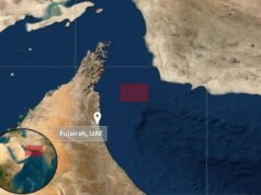 Si dice che la nave sia stata sequestrata al largo delle coste degli Emirati Arabi Uniti e si stia dirigendo verso l’Iran