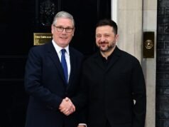 Zelenskyj arriva a Downing Street per colloqui con Starmer e altri leader europei