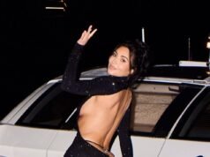Kim Kardashian attira l’attenzione con un audace ‘perizoma’ di Gucci con la schiena scoperta mentre si rilassa su uno yacht dopo il podio di Lewis Hamilton al Gran Premio di Monaco
