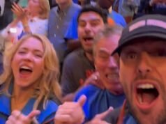 Scooter Braun e Sydney Sweeney rischiano un imbarazzante incontro con Taylor Swift mentre sono seduti a pochi PIEDI da lei durante la partita dei Knicks in mezzo alla “faida”
