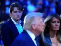 Barron Trump sfoggia un nuovo look elegante come lo ha visto per la prima volta in quattro mesi dominare mamma e papà all’evento UFC