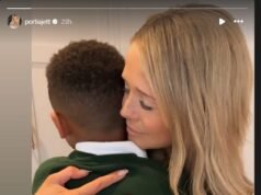 Il figlio di Ore Oduba, 8 anni, è in lacrime dopo essere stato costretto a lasciare la sua scuola privata a metà anno scolastico a causa delle conseguenze finanziarie del divorzio dei suoi genitori.
