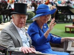 Re Carlo e la regina Camilla mettono il sigillo di approvazione reale su Ascot mentre si uniscono a Peter Phillips e alla nuova sposa Harriet Sperling al sole per l’ultimo giorno