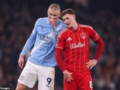 Il Man City colpisce una svolta da 116 MILIONI di sterline per Elliot Anderson: la star dell’Inghilterra si prepara per le visite mediche negli Stati Uniti mentre è in servizio per la Coppa del Mondo mentre l’uomo del Nottingham Forest si avvicina a una mossa mega-soldi