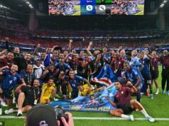 Le stelle di Capo Verde festeggiano selvaggiamente lo storico posto a eliminazione diretta della Coppa del Mondo mentre il portiere eroe Vozinha si prepara ad affrontare Messi