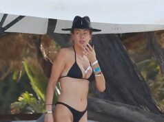 Olivia Attwood stupisce con un bikini nero mentre si gode una giornata in un bar sulla spiaggia di Ibiza con gli amici dopo che Pete Wicks ha parlato della loro storia d’amore per la prima volta
