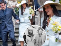 Dua Lipa sposa Callum Turner con un abito da sposa ispirato a Bianca Jagger e una collana da mezzo milione di dollari