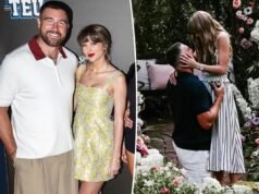 Taylor Swift è una WAG solidale alla festa della Tight End University di Travis Kelce mentre il matrimonio si avvicina