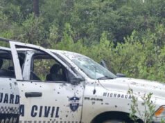 Uomini armati del CJNG hanno teso un’imboscata ai poliziotti in Messico: 10 sparatorie, cinque morti