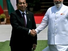 Il Primo Ministro indiano Modi incontra il leader del governo militare del Myanmar a Nuova Delhi