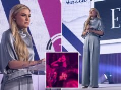 Erika Kirk non permetterà ai disturbatori di rovinare il discorso al vertice del Turning Point mentre stupisce la folla con un applauso