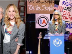 Video: Julia Roberts rende omaggio alla radicale anti-ICE Renee Goode alla protesta piena di TDS di Jane Fonda