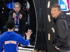 Timothee Chalamet, i fan famosi dei Knicks tornano per Gara 2 delle finali NBA