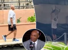 Charles Barkley è stato visto fare seggiovie improvvisate a San Antonio prima della prima partita dei Knicks-Spurs