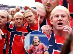 Channing Tatum si unisce ai sosia norvegesi di Erling Haaland nella sfrenata scena della Coppa del Mondo