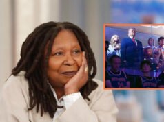 Whoopi Goldberg difende Trump mentre assiste alla partita dei Knicks al Madison Square Garden