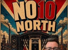 “Non guardare indietro a Westminster”: il gioioso Andy Burnham porta avanti il suo programma di “Manchesterismo” mentre saluta i manifesti modello per il nuovo “No10 North”
