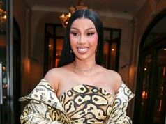 Cardi B attira l’attenzione con un abito in pelle di serpente durante la settimana della moda di Parigi, poche settimane dopo che Maya Jama ha sbalordito ESATTAMENTE lo stesso abito