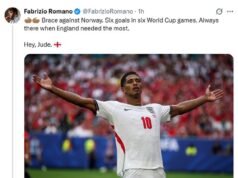 Alfie Haaland punta a colpire gli arbitri dopo che la Norvegia è stata eliminata dall’Inghilterra nei quarti di finale della Coppa del Mondo – dopo che il figlio Erling è stato stranamente soppiantato nonostante la sua squadra avesse bisogno di un gol a Miami
