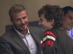 Timothee Chalamet chiacchiera con David Beckham durante la partita di Coppa del Mondo Francia-Spagna in Texas… prima di incontrare le cheerleader dei Dallas Cowboys
