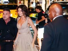 Zendaya si trasforma in un abito scollato mentre unisce le braccia al marito Tom Holland mentre festeggia con i loro co-protagonisti di The Odyssey all’afterparty della premiere di New York