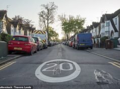 I parlamentari hanno affermato che 20 miglia all’ora dovrebbero essere il nuovo limite “predefinito” sulle strade edificate e che la tecnologia del limitatore di velocità nelle auto dovrebbe essere permanentemente attivata