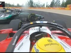 George Russell FUORI dal Gran Premio del Belgio dopo la collisione con Lewis Hamilton nel caotico primo giro