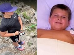 Il papà eroe condivide la reazione del figlio dopo che l’alligatore gli ha morso la mano durante un attacco straziante