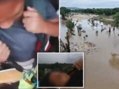 I filmati strazianti mostrano che l’equipaggio di soccorso trasporta una giovane ragazza, la famiglia e i cani mentre un’alluvione mortale in Texas uccide almeno due persone