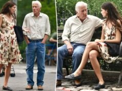 Richard Gere, 76 anni, si mette a proprio agio con un interesse amoroso sullo schermo molto più giovane, 28 anni, durante le riprese di un nuovo film