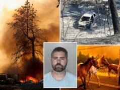 Molestatore di bambini che imparerà il destino per aver appiccato uno dei più grandi incendi della California