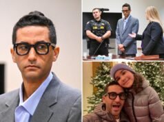 Il presunto padre assassino, Luciano Frattolin, non mostra alcuna emozione in tribunale mentre lo stato trasmette il video della sua falsa storia di rapimento