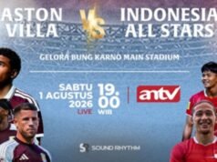 Elenco ufficiale dei giocatori indonesiani dell’All Stars che affronteranno l’Aston Villa