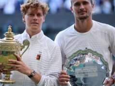 Sinner batte Zverev per difendere il titolo di tennis nel singolare maschile di Wimbledon