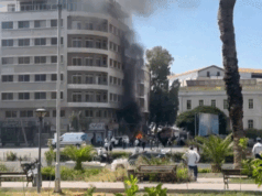 Il video mostra un hotel bomba a Damasco dove alloggia il presidente francese Macron durante la visita di stato siriana
