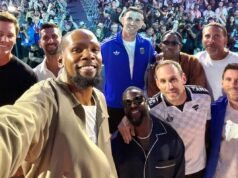 Kevin Durant ignora in modo scioccante Lionel Messi, squadra di calcio argentina al Fanatics Fest