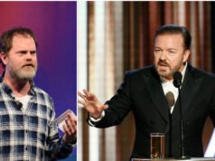 La star di “The Office” Rainn Wilson dice “F**k You” a Ricky Gervais per aver detto agli attori di stare zitti riguardo alla politica