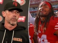 La stella dei 49ers ha inviato un messaggio inflessibile di quattro parole a Kyle Shanahan dopo il terribile incidente d’auto