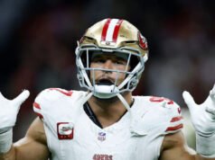 La star dei 49ers Nick Bosa rompe la pausa sui social media per celebrare il licenziamento di Ryan Clark a ESPN