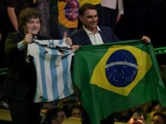 Il figlio di Bolsonaro inizia la candidatura alle presidenziali brasiliane con Netanyahu, complimenti Milei