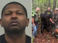 La caccia all’uomo di 10 ore in Georgia termina dopo che il segugio K-9 individua il bruto accusato di aver sparato alla madre di suo figlio