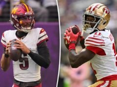 Brandon Aiyuk attacca Jayden Daniels per la risata scambiata con un fan dei 49ers: “Alza il volume del tuo selvaggio”