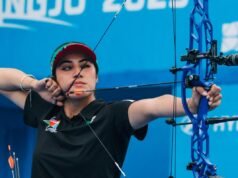 La campionessa mondiale di tiro con l’arco viene squalificata per tre anni per test sugli steroidi, eliminandola dalle Olimpiadi di Los Angeles del 2028