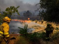 La polizia spagnola accusa il conducente del trattore di aver provocato un incendio mentre le fiamme si diffondevano