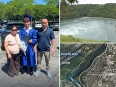 È in corso la missione di recupero dell’adolescente scomparso che è scivolato da una roccia nel fiume Niagara mentre pescava con gli amici