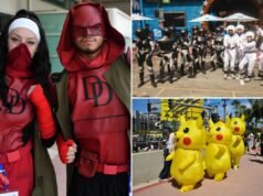 I cosplayer del Comic Con affrontano il caldo, gli incidenti e i mesi di lavoro per mettere in mostra il fandom