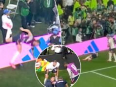 Il centrocampista inglese subisce uno strano infortunio durante la celebrazione del “Wonderwall” nella bizzarra scena della Coppa del Mondo