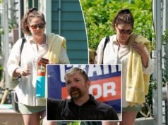 La moglie di Graham Platner fa una gita in spiaggia un giorno dopo che il marito accusato di stupro ha sospeso la campagna al Senato del Maine